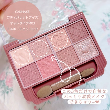 プティパレットアイズ(マットタイプ)/キャンメイク/パウダーアイシャドウを使ったクチコミ(2枚目)