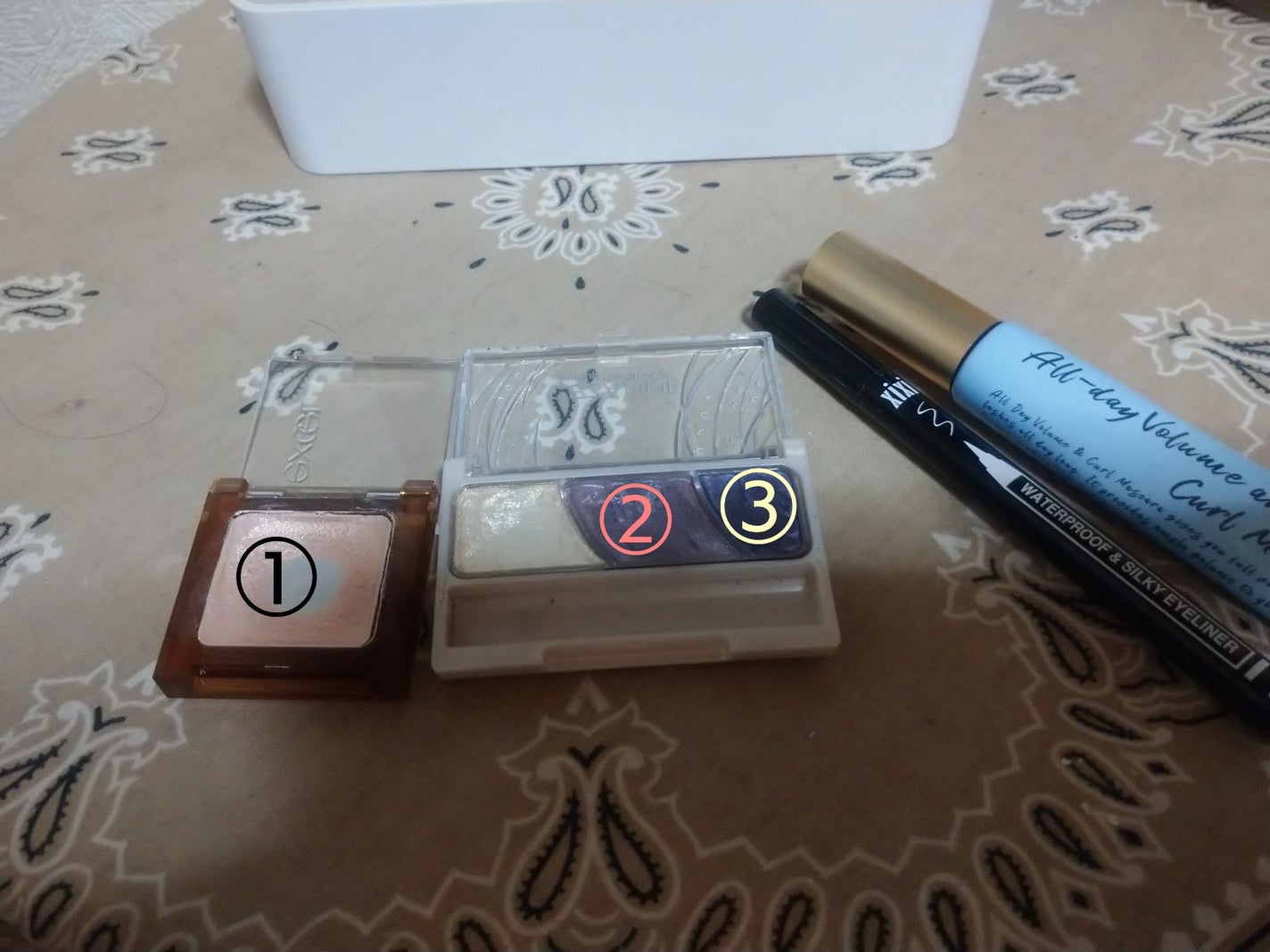 トーンアップアイシャドウ/CEZANNE/アイシャドウパレットを使ったクチコミ(1枚目)