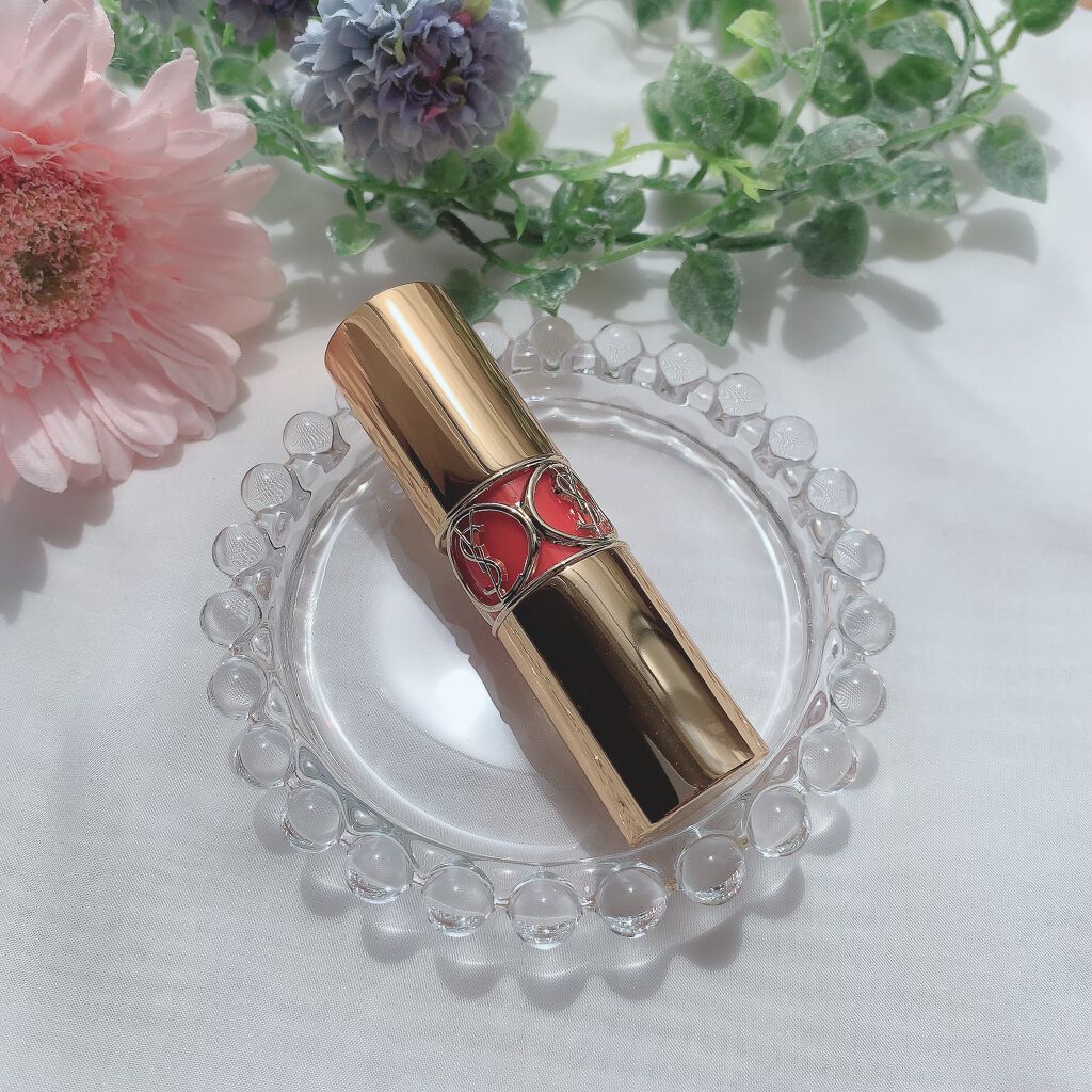 ルージュ ヴォリュプテ シャイン/YVES SAINT LAURENT BEAUTE/口紅を使ったクチコミ(2枚目)