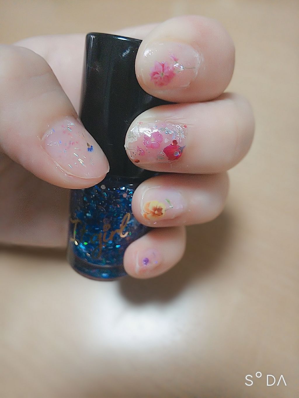 しずくネイルシール/キャンドゥ/ネイルシールを使ったクチコミ（1枚目）