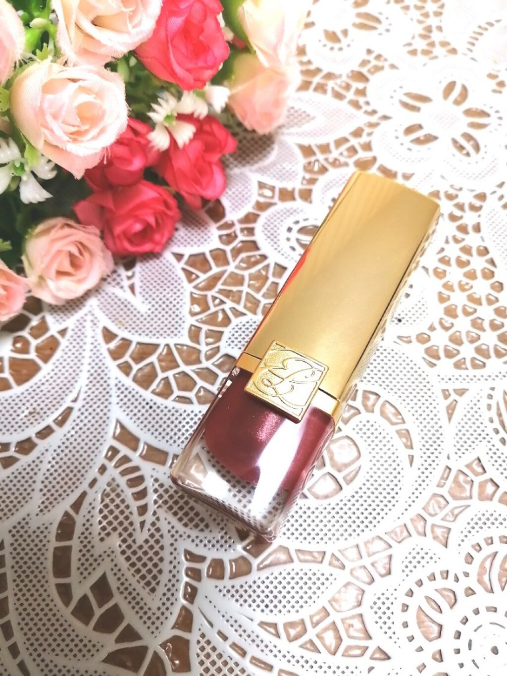 ピュア カラー クリスタル シアー リップスティック/ESTEE LAUDER/口紅を使ったクチコミ(1枚目)