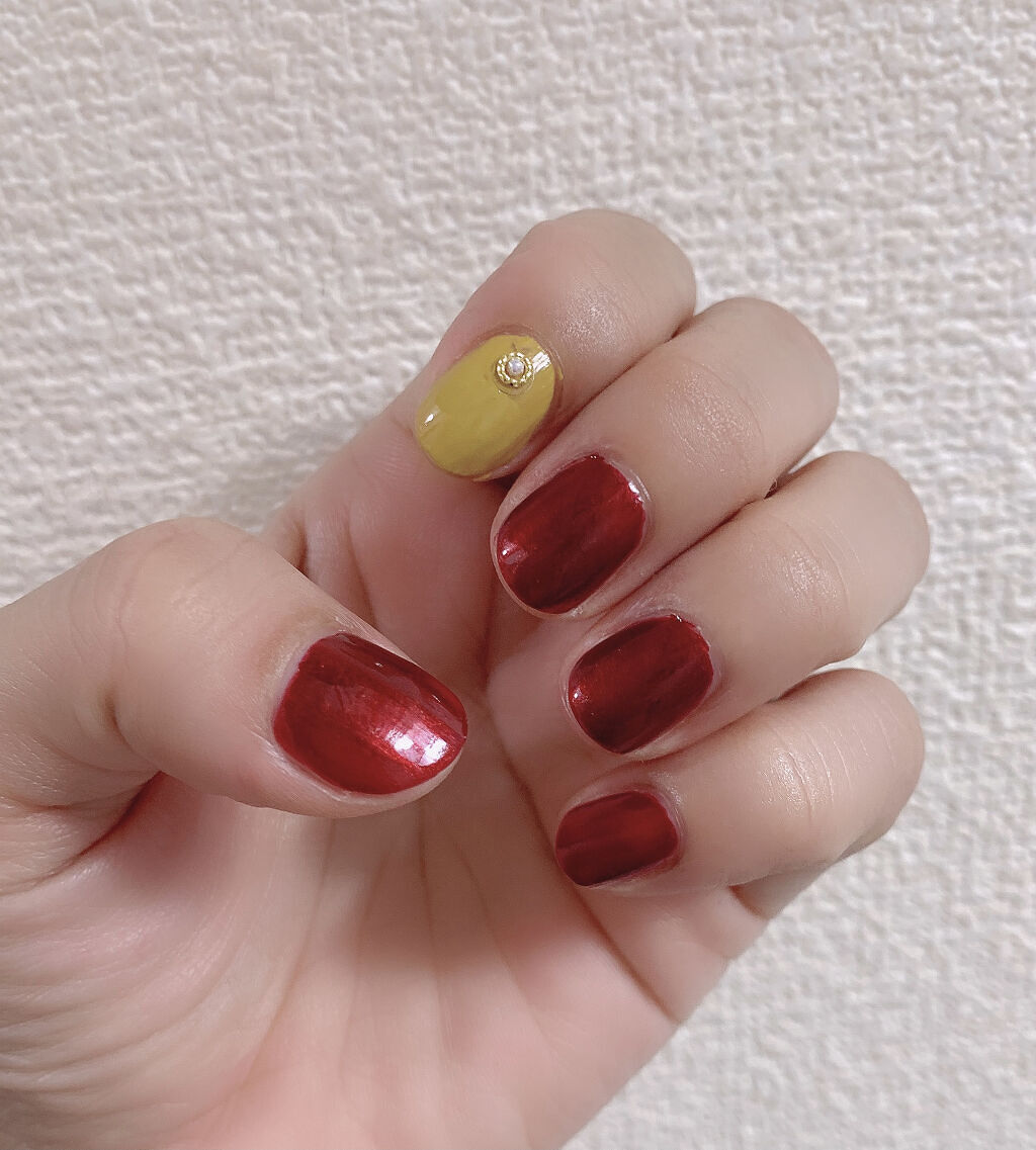 カラフルネイルズ N58 ピスタチオイエロー/キャンメイク/マニキュアを使ったクチコミ（2枚目）