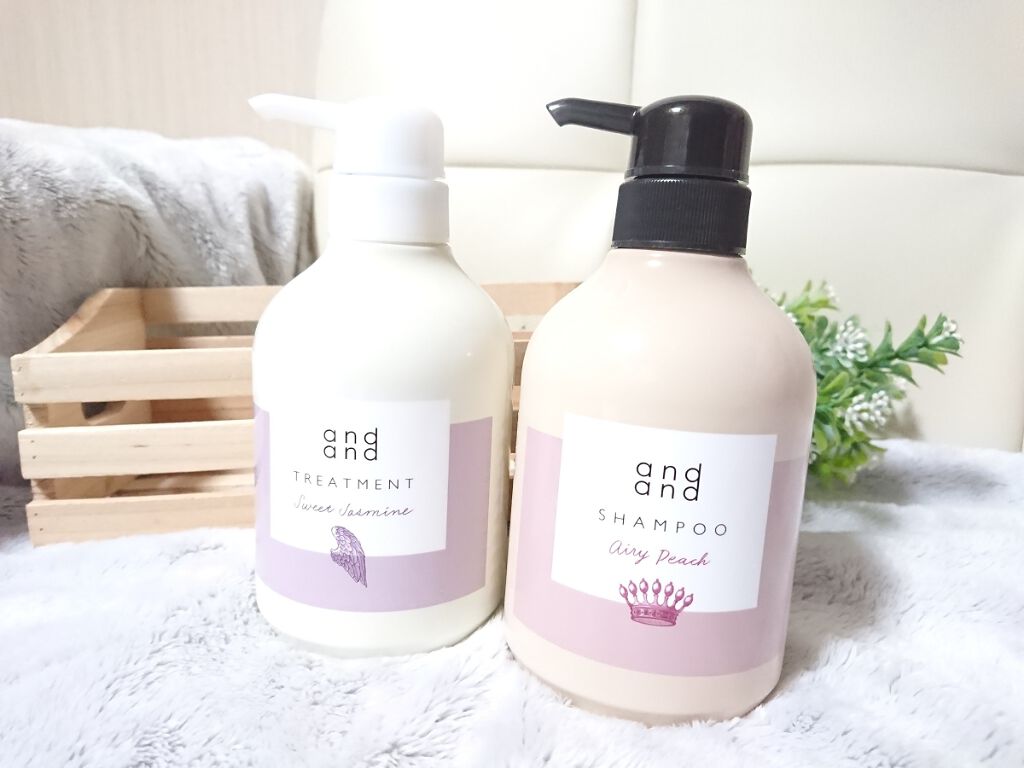ゆったりと エアリーピーチの香り シャンプー/and and/市販シャンプーを使ったクチコミ（1枚目）