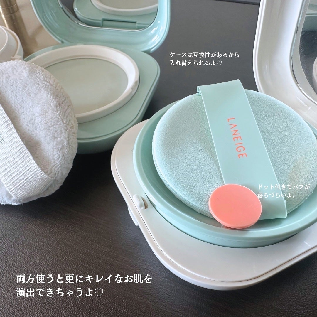 ネオ エッセンシャル フィニッシュパウダー/LANEIGE/ルースパウダーを使ったクチコミ(5枚目)