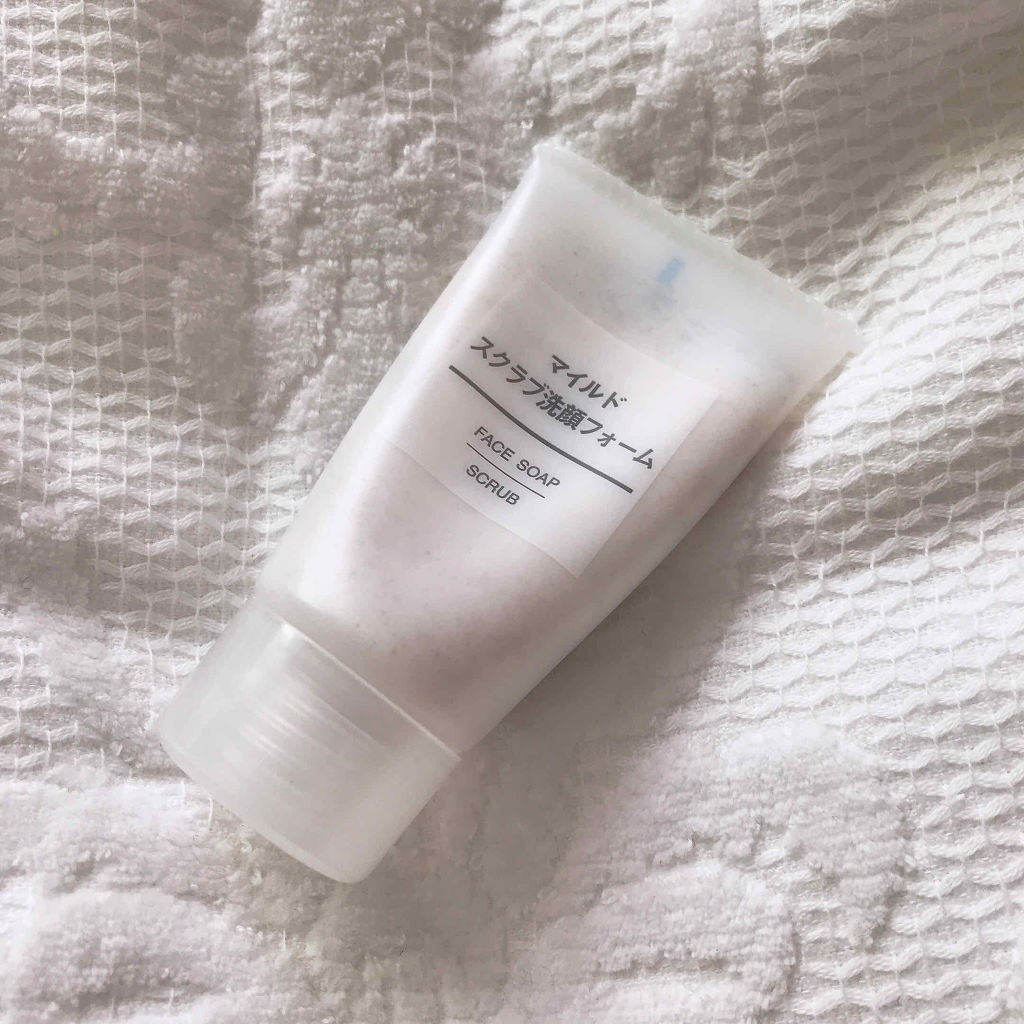 マイルドスクラブ洗顔フォーム/無印良品/スクラブ・ゴマージュを使ったクチコミ（1枚目）