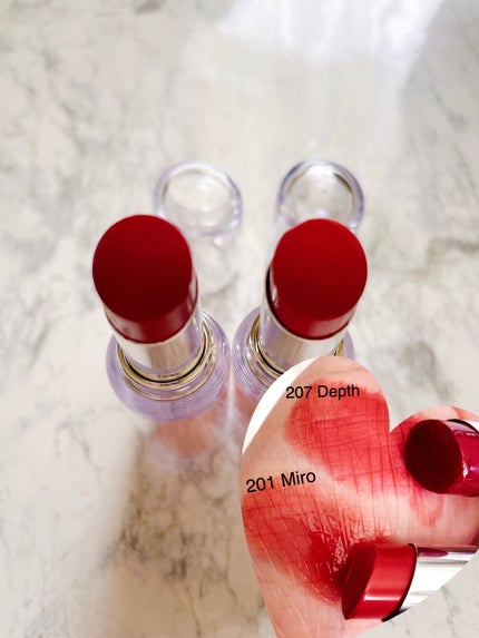 ボンディンググロウリップスティック/Laka/口紅を使ったクチコミ(5枚目)