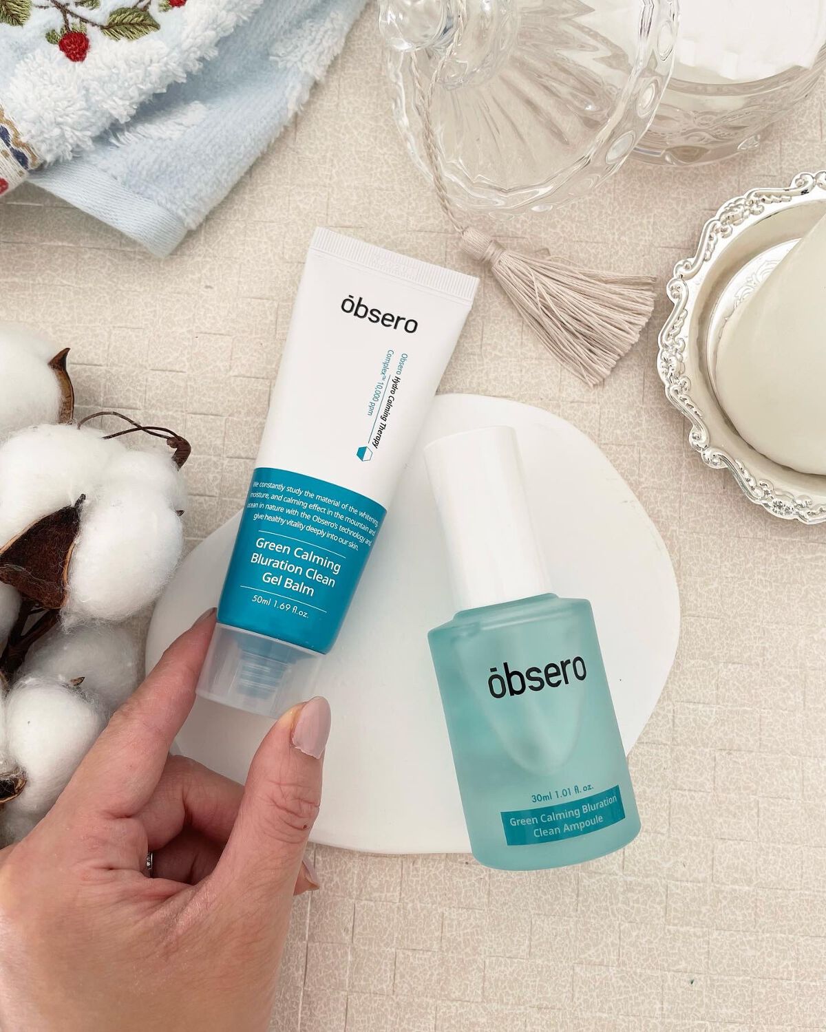 グリーンカーミングブルーレーションクリーンアンプル/obsero/美容液を使ったクチコミ(1枚目)