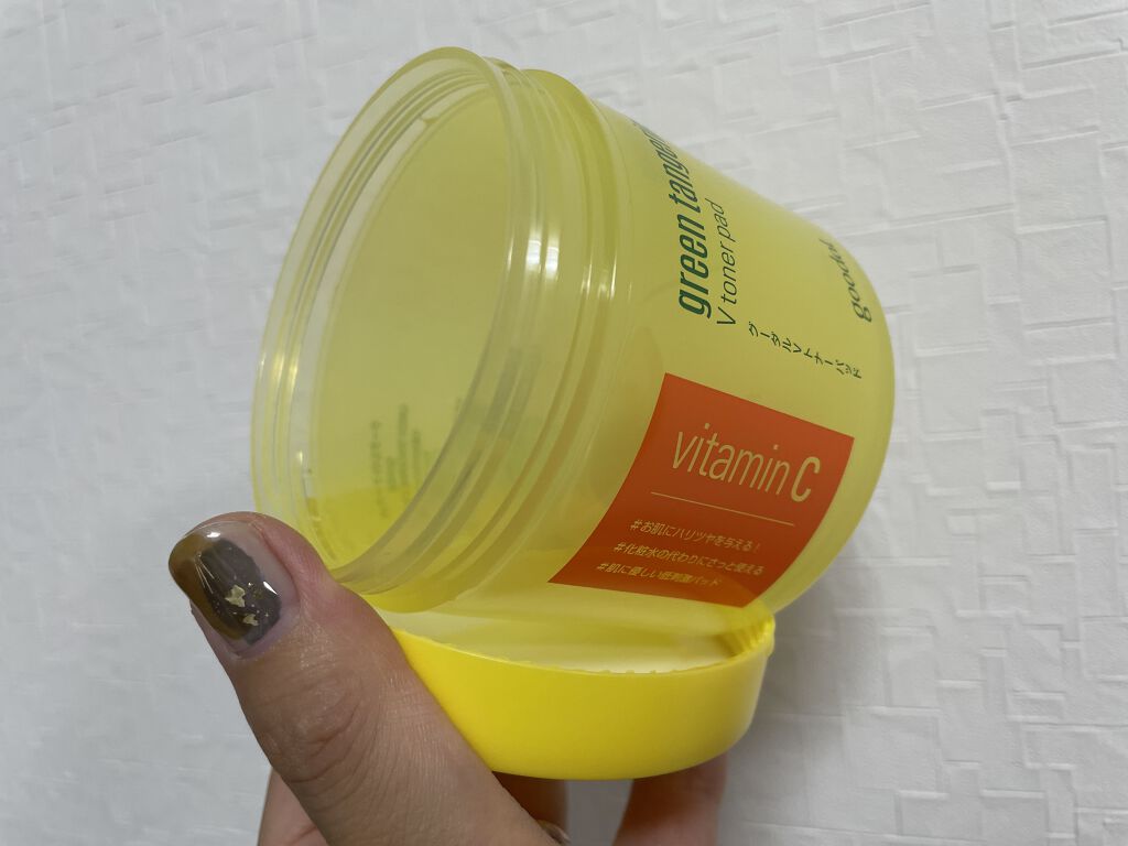 グリーンタンジェリン ビタCダークスポットケアパッド/goodal/トナーパッドを使ったクチコミ（1枚目）