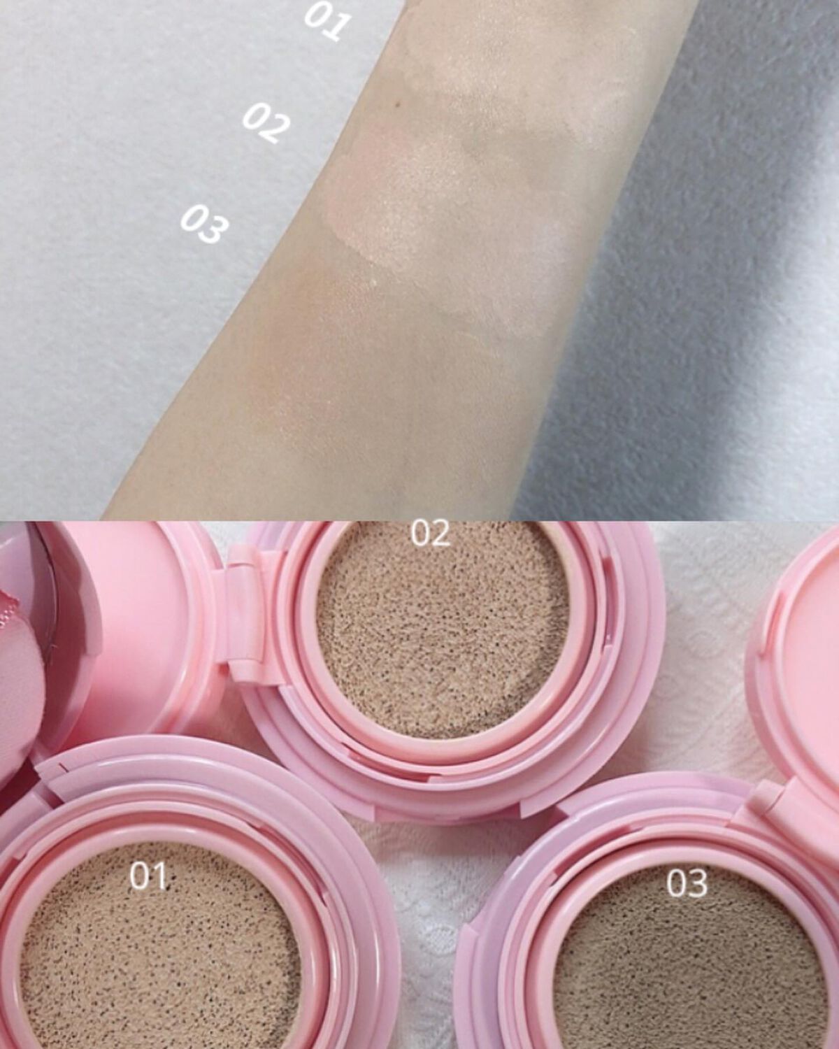 ハッピーユアデイクッション/Merrymonde/クッションファンデーションを使ったクチコミ（3枚目）