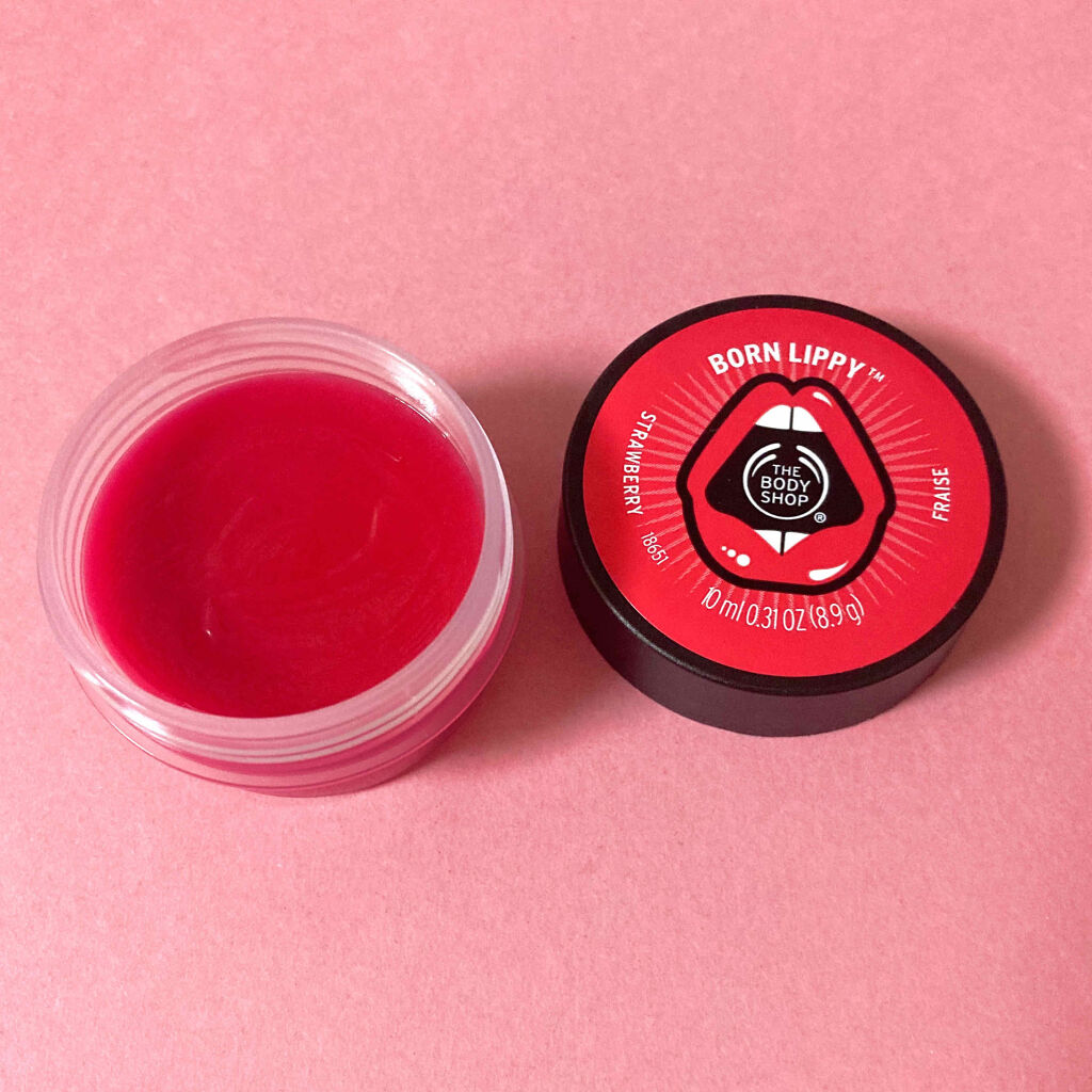 ボーンリッピー リップバーム ストロベリー/THE BODY SHOP/リップバームを使ったクチコミ（2枚目）