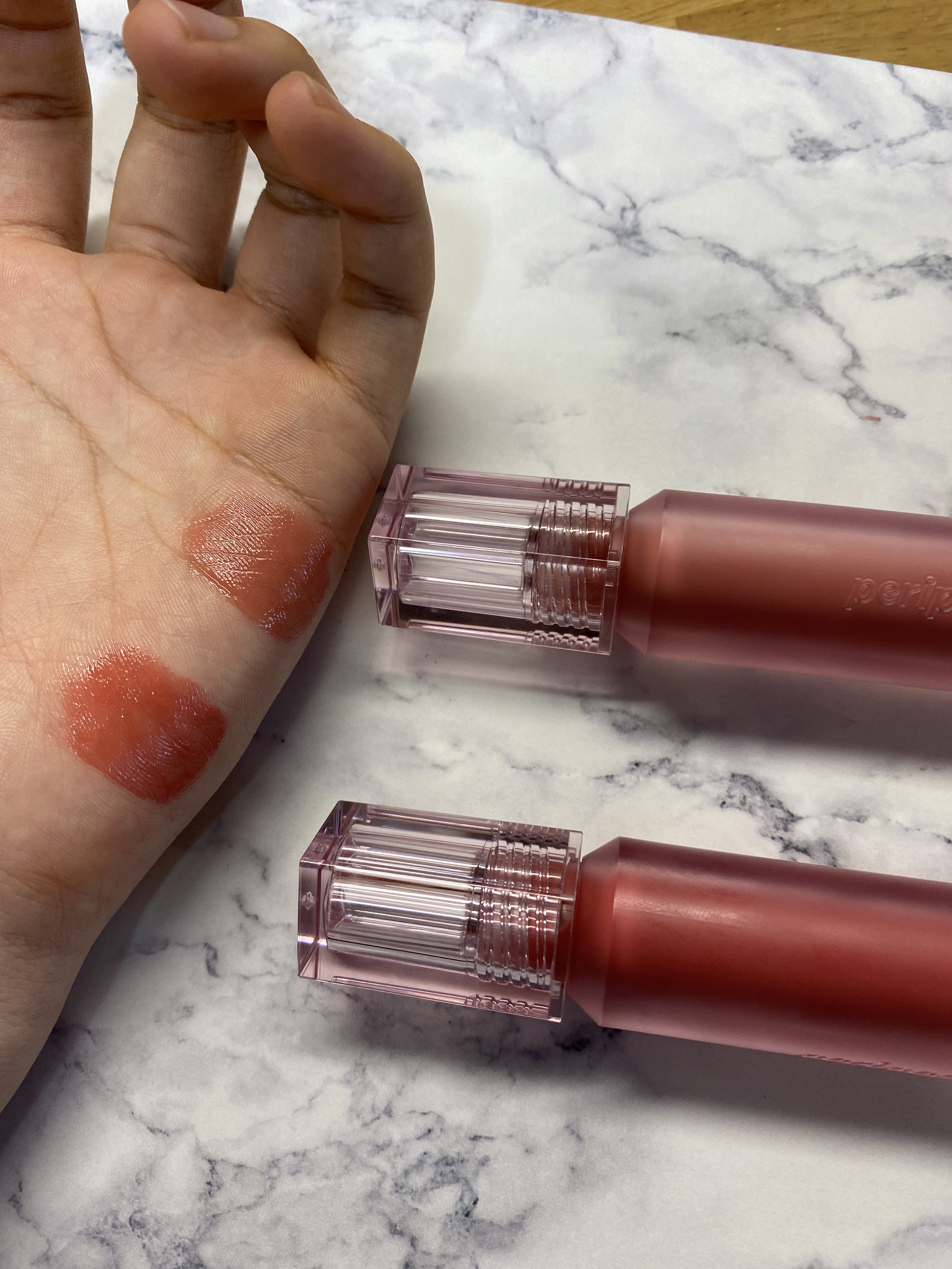 ウォーター ベアー ティント/PERIPERA/リップティントを使ったクチコミ（2枚目）