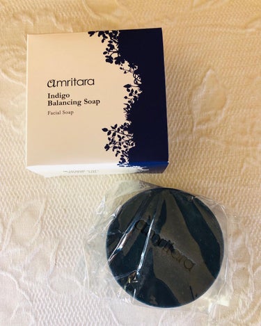 AMRITARA インディゴ バランシング ソープのクチコミ「AMRITARA(アムリターラ) / インディゴ バランシング ソープ（洗顔石鹸）の紹介です
.....」（1枚目）