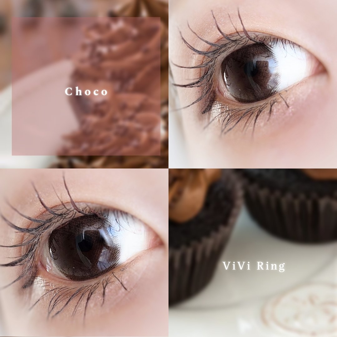 ViVi Ring 1day チョコ/OLENS/ワンデー（１DAY）カラコンを使ったクチコミ（3枚目）