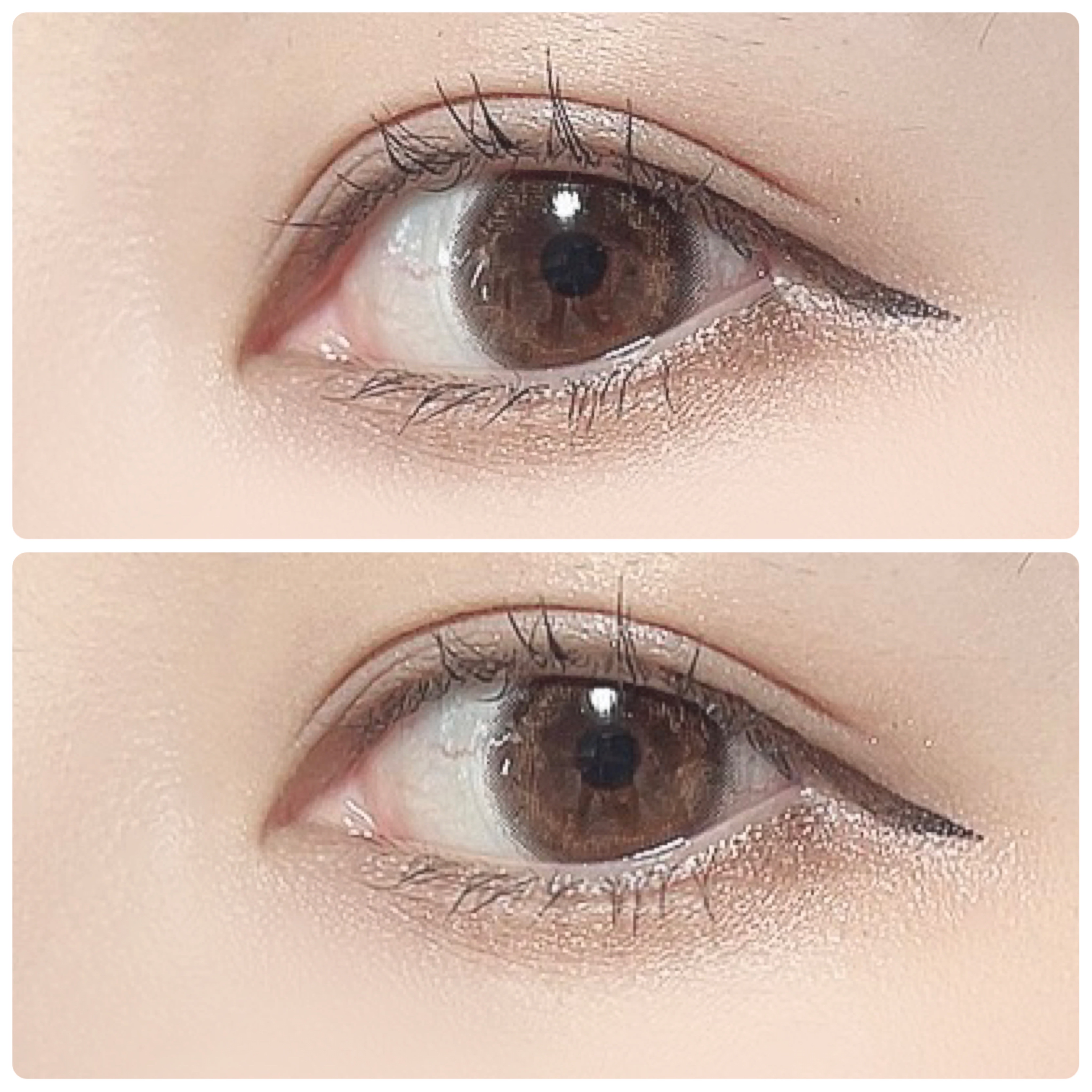 スーパーシャープライナーEX3.0 EX-1 グレイッシュブラック(限定)/KATE/リキッドアイライナーを使ったクチコミ（2枚目）