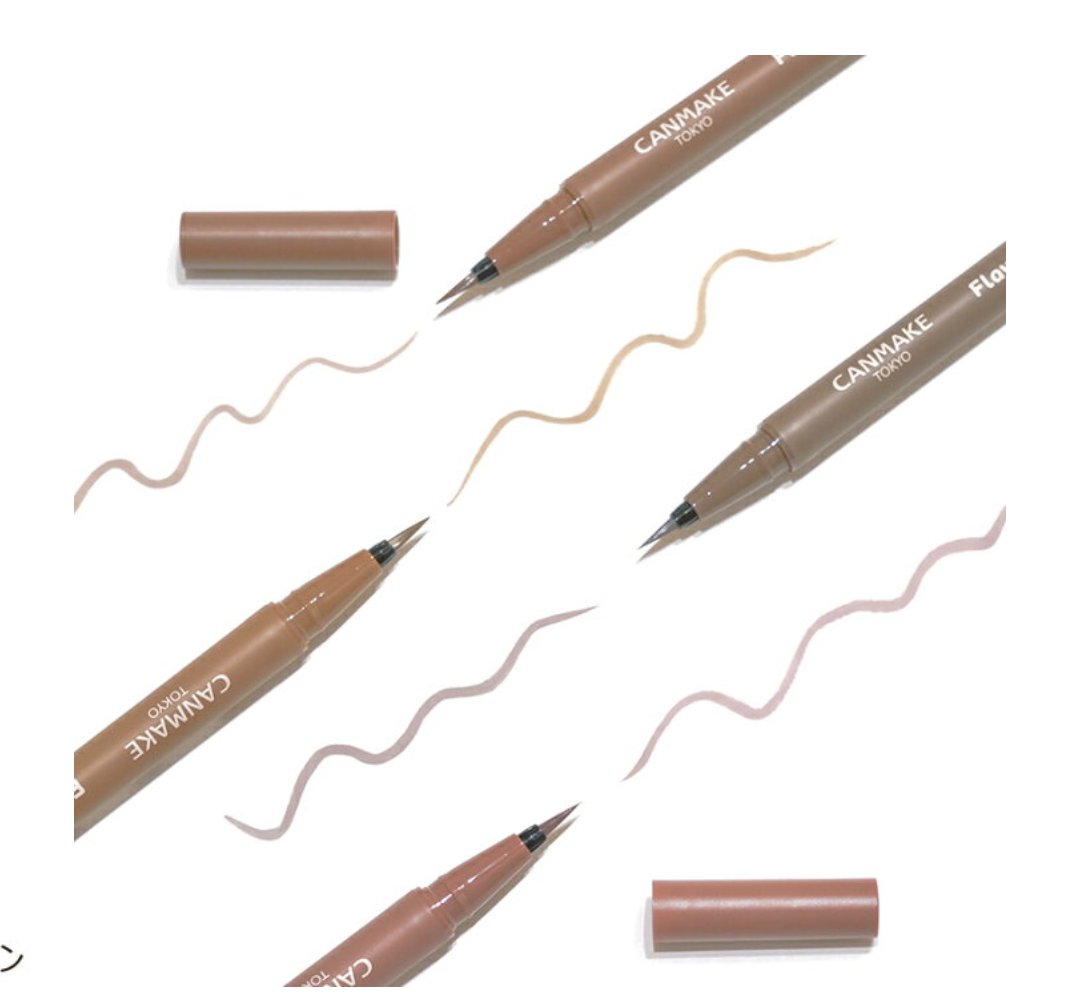 フローレスブロウリキッド 04 ラズベリーブラウン/キャンメイク/リキッドアイブロウを使ったクチコミ（1枚目）