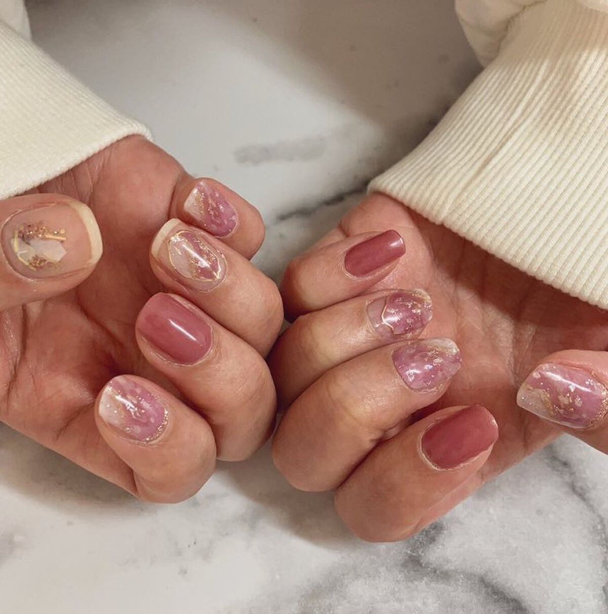 セミキュアジェルネイルシール ハンド用/LYSD’OR/ネイルシールを使ったクチコミ(6枚目)