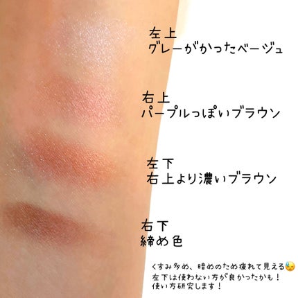 スキニーリッチシャドウ/excel/アイシャドウパレットを使ったクチコミ(3枚目)