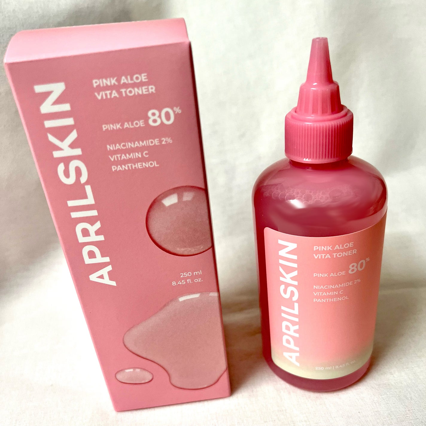 ピンクアロエビタトナー/APRILSKIN/化粧水を使ったクチコミ(4枚目)