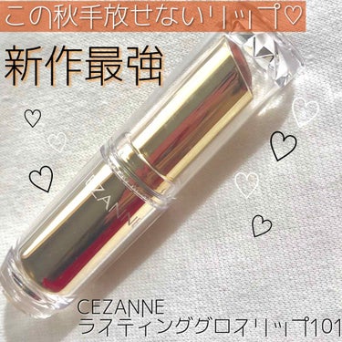 ラスティンググロスリップ/CEZANNE/口紅を使ったクチコミ（1枚目）