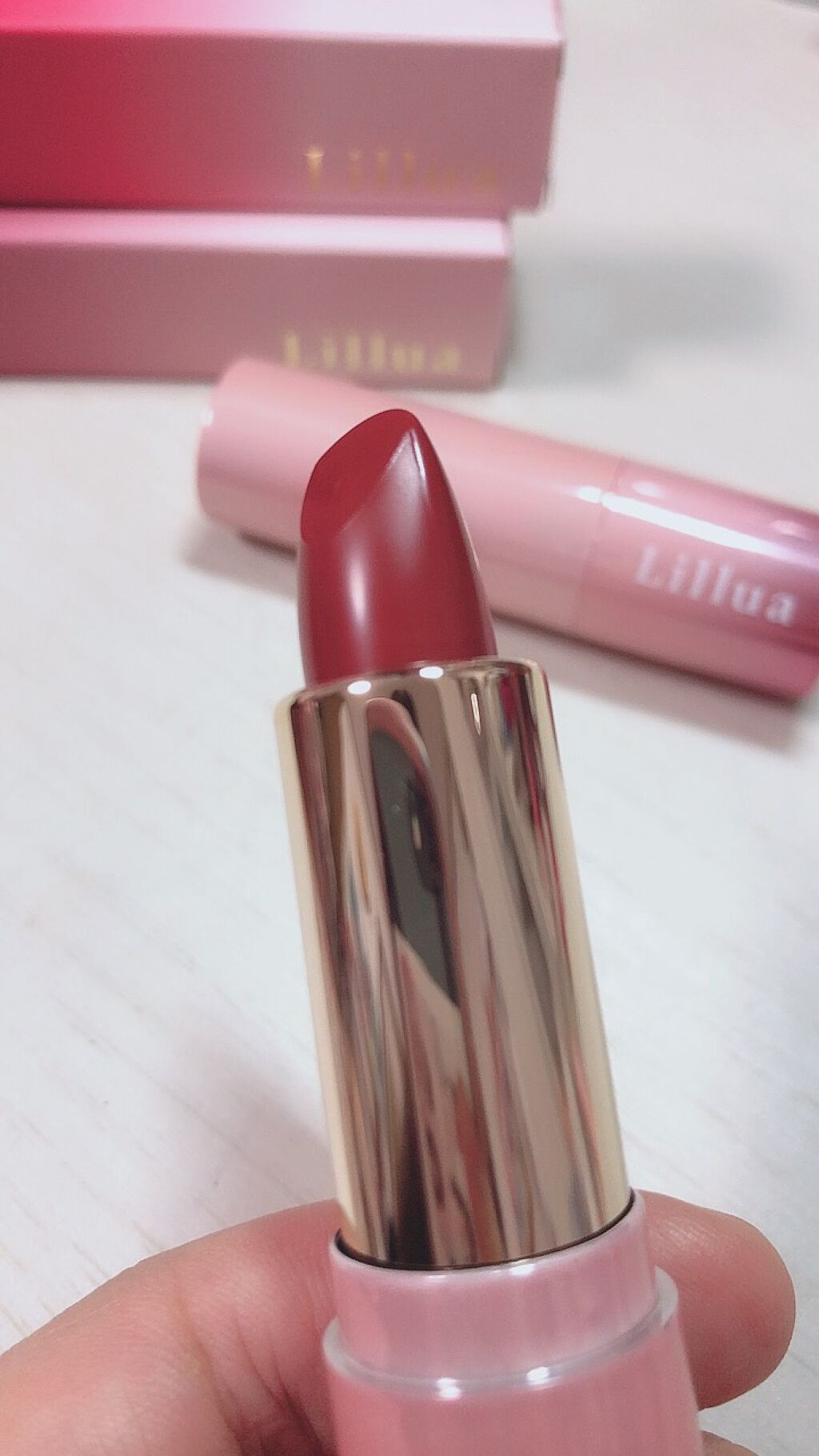 オイルリッチティント/Lillua/リップティントを使ったクチコミ（3枚目）