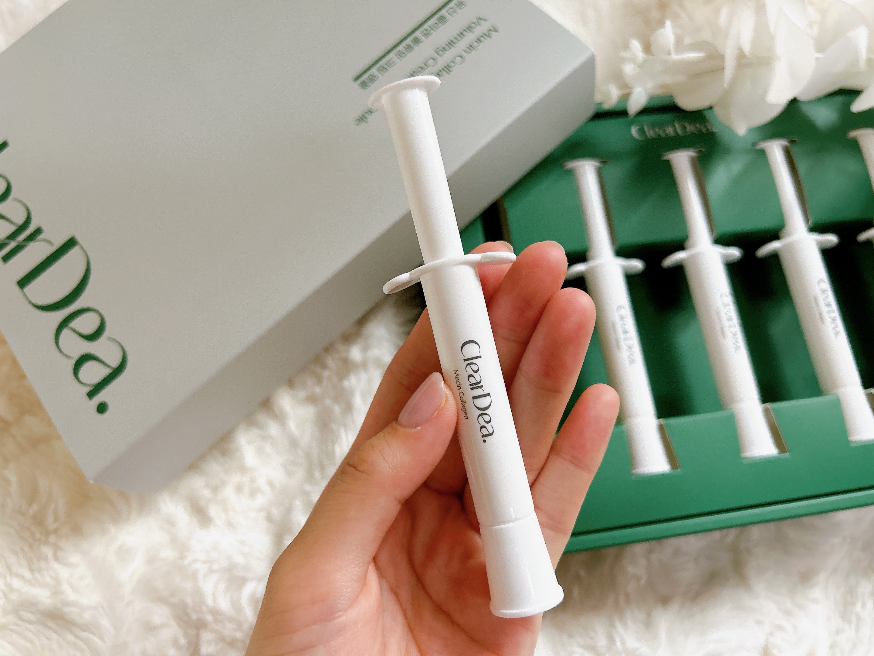 ミューシンコラーゲンボリューミングクリームアンプル/ClearDea./美容液を使ったクチコミ（3枚目）