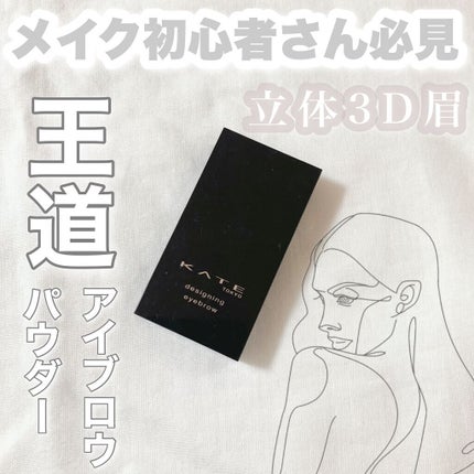 ケイト デザイニングアイブロウ3D/KATE/パウダーアイブロウを使ったクチコミ(1枚目)