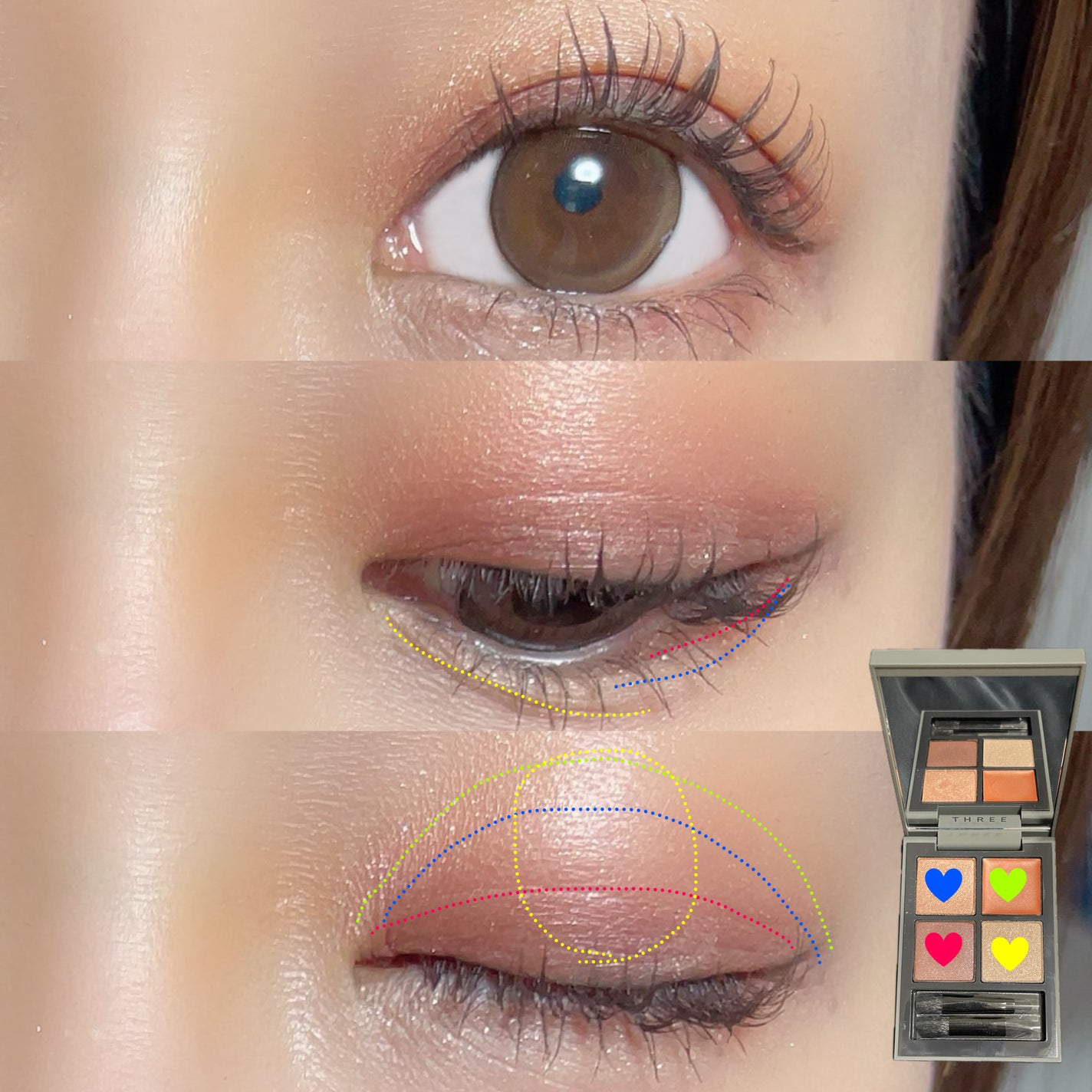 ディメンショナルビジョンアイパレット/THREE/アイシャドウパレットを使ったクチコミ(2枚目)