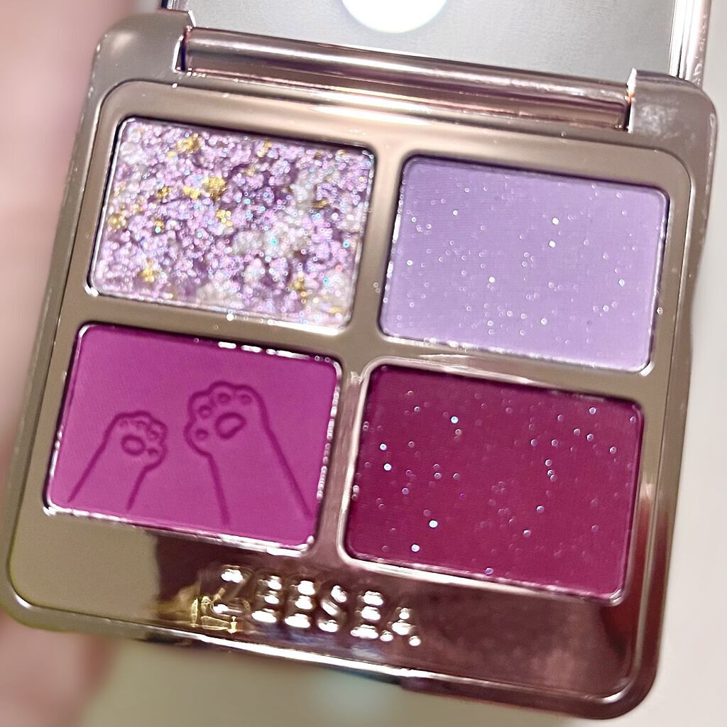 アニマルアイシャドウ(4シェード)/ZEESEA/アイシャドウパレットを使ったクチコミ（3枚目）