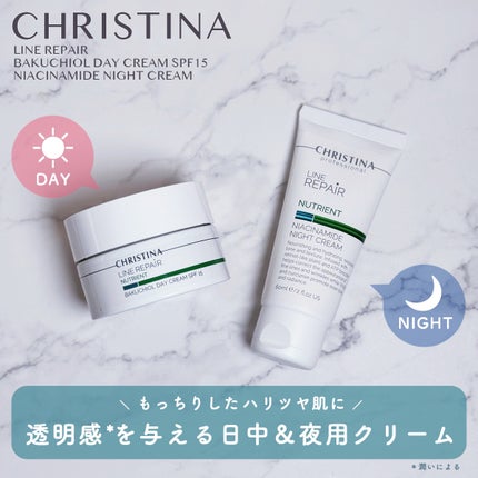 CHRISTINA ナイアシンアミド ナイトクリームのクチコミ「透明感とハリのある肌を目指せるクリスティーナの日中&夜用クリーム。
ラインリペアアンバサダー.....」(1枚目)