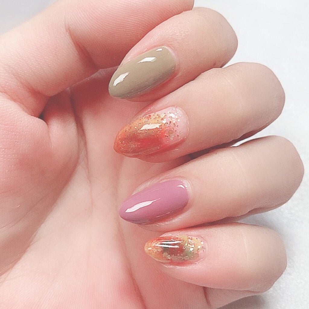 グロッシーコート/スキューズミー/オールインワンネイルを使ったクチコミ(4枚目)