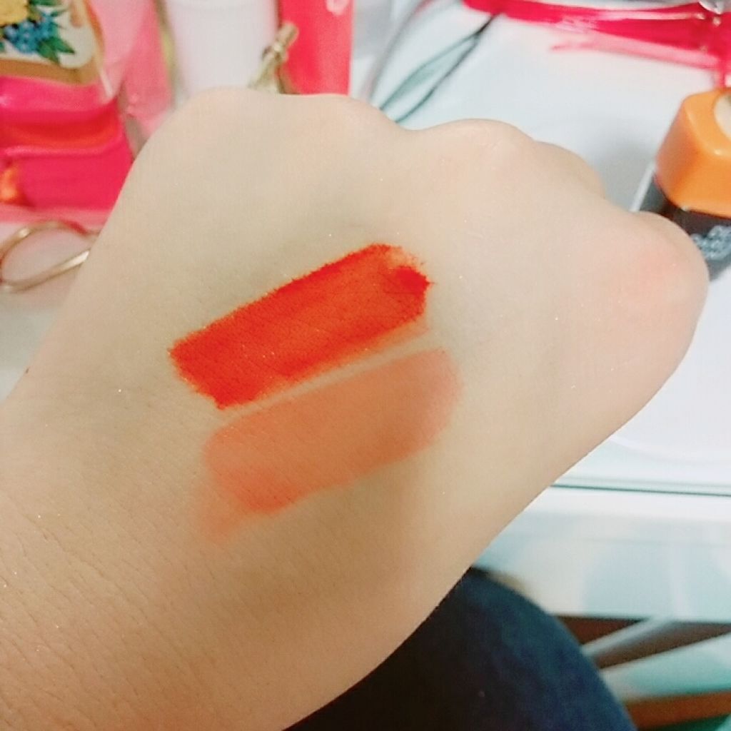 ディアダーリン ウォータージェルティント (アイスティント)/ETUDE/口紅を使ったクチコミ(2枚目)