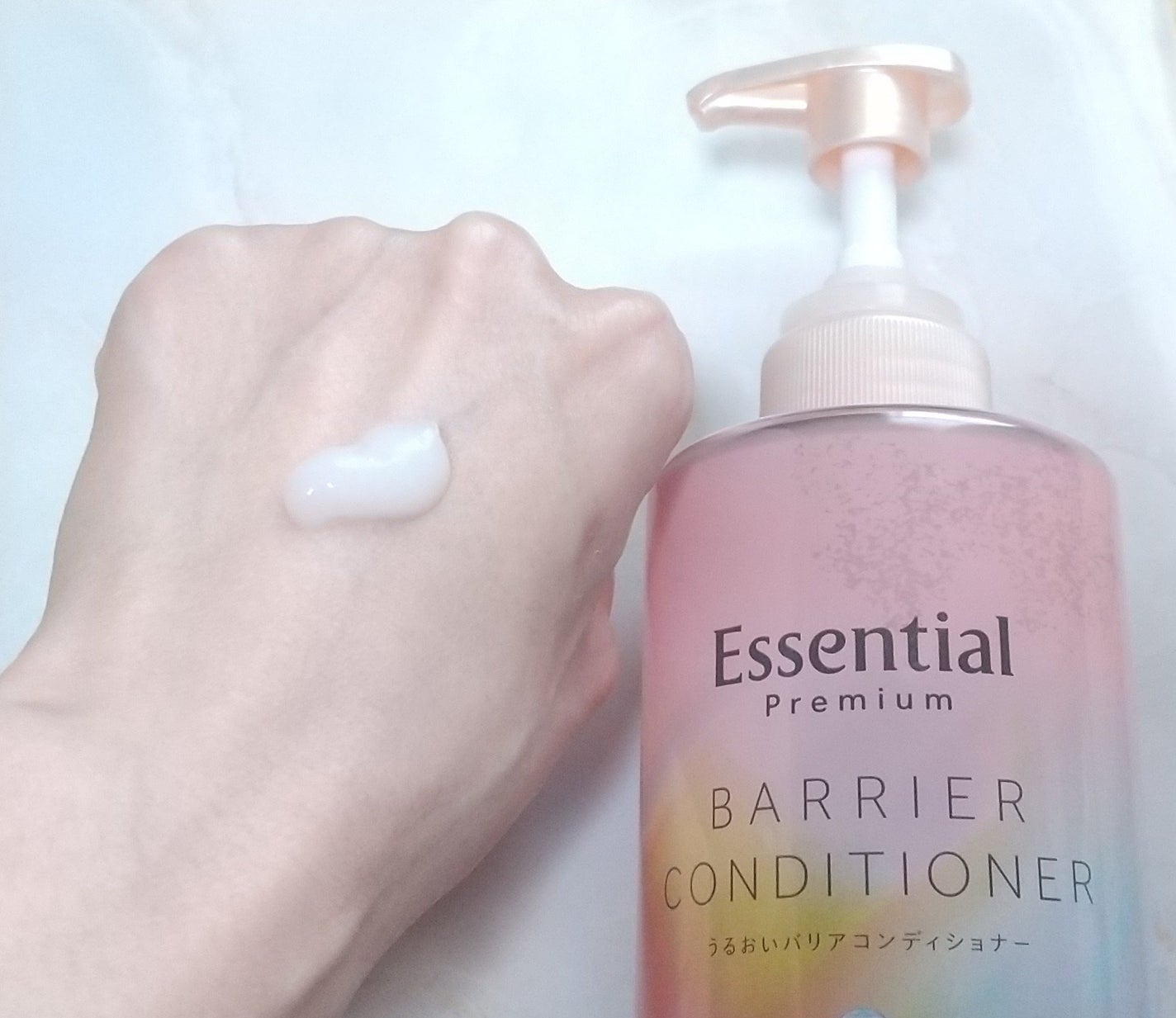 エッセンシャルプレミアム バリアシャンプー・コンディショナー シルキー&スムース/エッセンシャル/市販シャンプーを使ったクチコミ(6枚目)