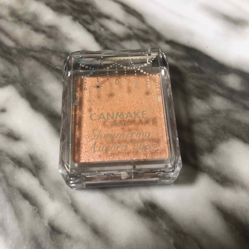 シマリングオーロラアイズ 01 オーロラピンク/キャンメイク/単色アイシャドウを使ったクチコミ（1枚目）