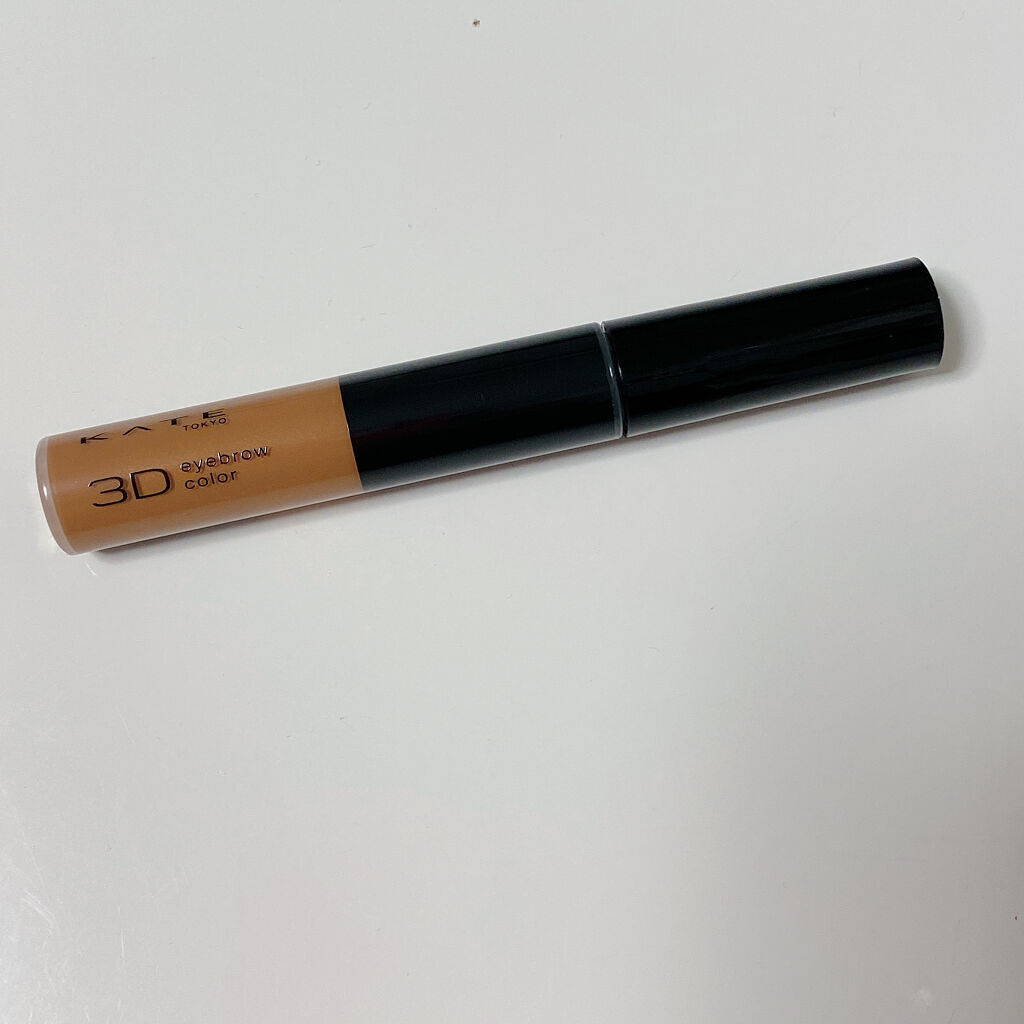 3DアイブロウカラーN BR-3 ピンクベージュ（明るいブラウン～レッド系の髪色に合う）/KATE/眉マスカラを使ったクチコミ（2枚目）