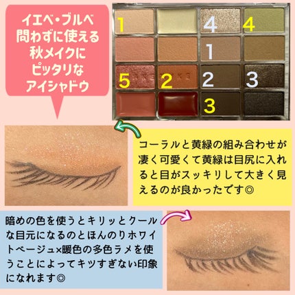 ソフトブラーリングアイパレット/wakemake/アイシャドウパレットを使ったクチコミ(5枚目)