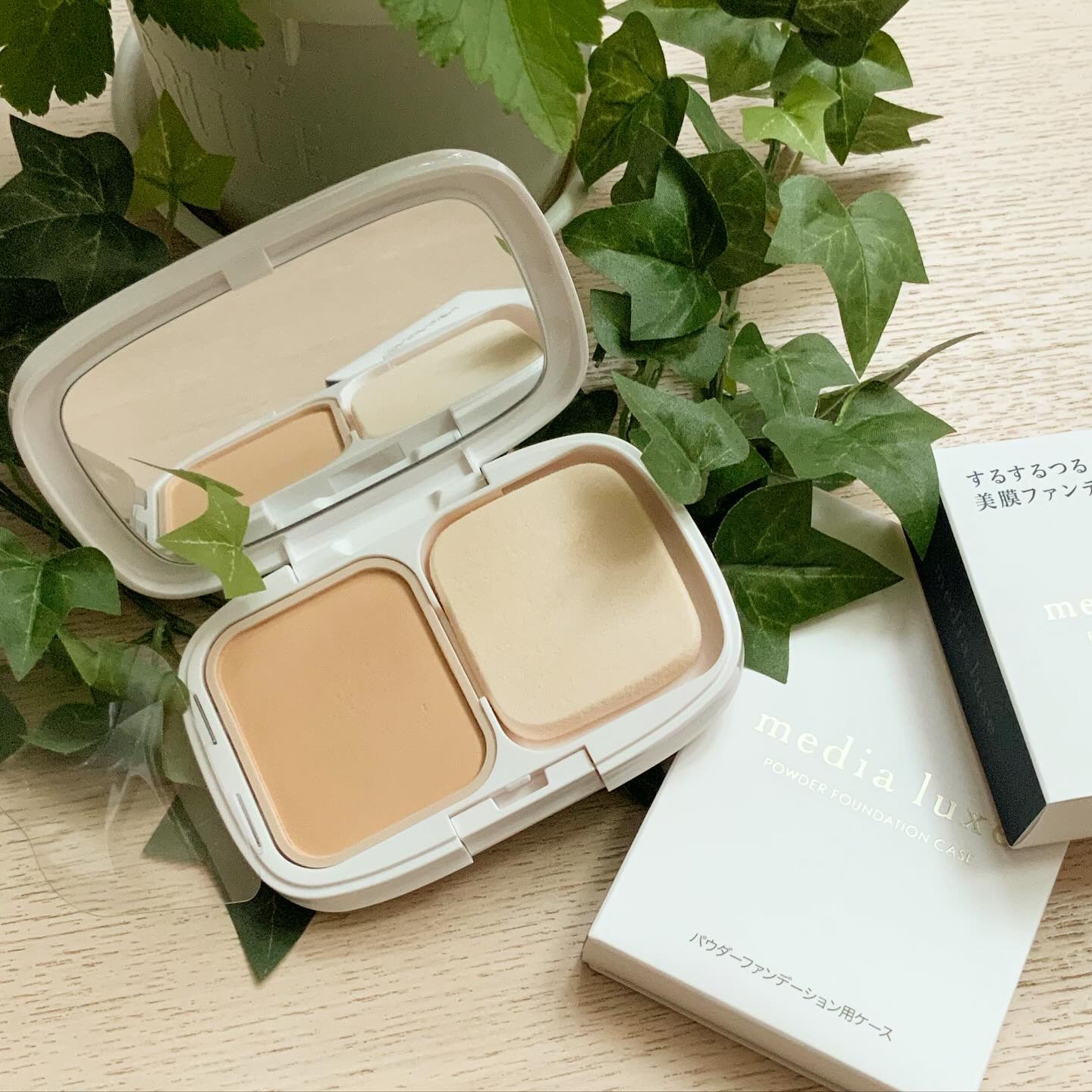 パウダーファンデーション/media luxe/パウダーファンデーションを使ったクチコミ（1枚目）