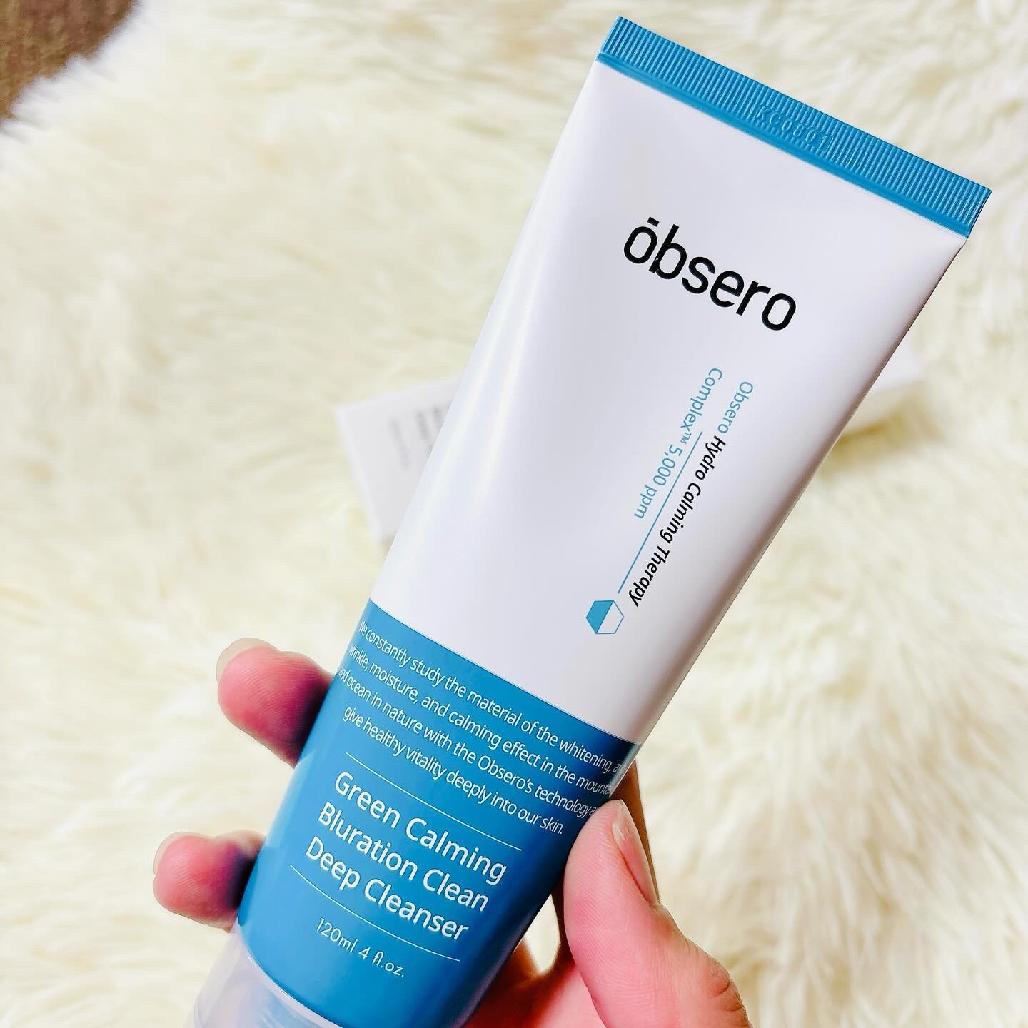 グリーンカーミングブルーレーションクリーンディープクレンザー/obsero/洗顔フォームを使ったクチコミ（2枚目）
