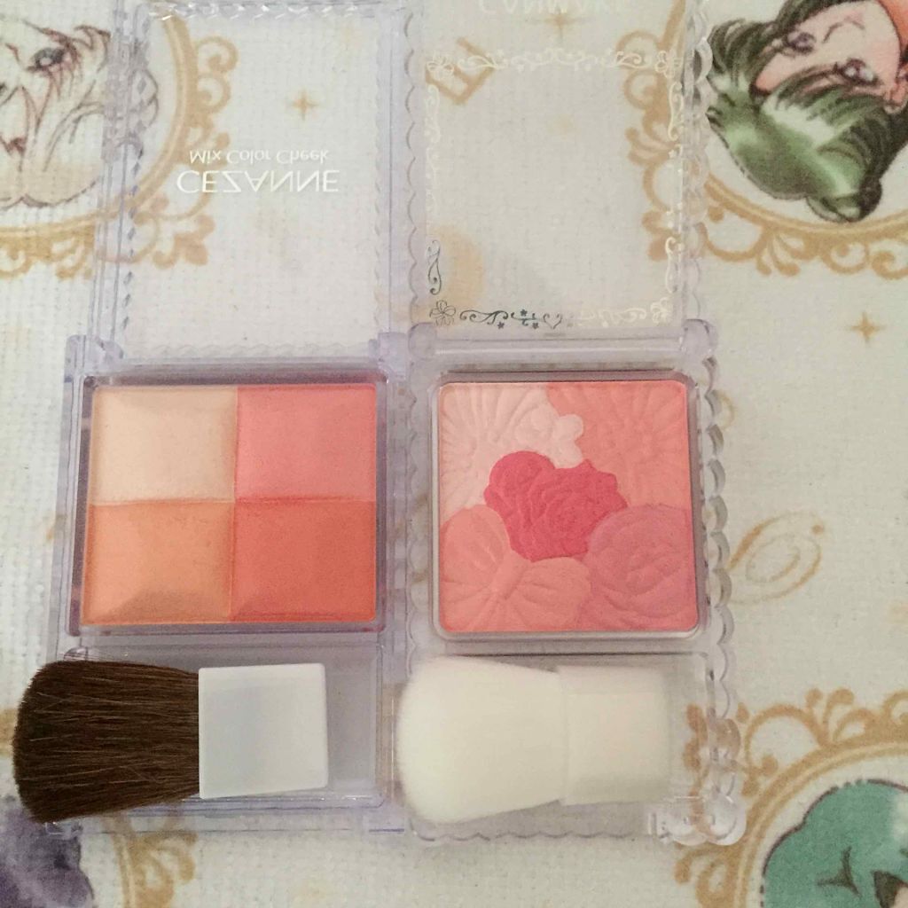 ミックスカラーチーク/CEZANNE/パウダーチークを使ったクチコミ（2枚目）