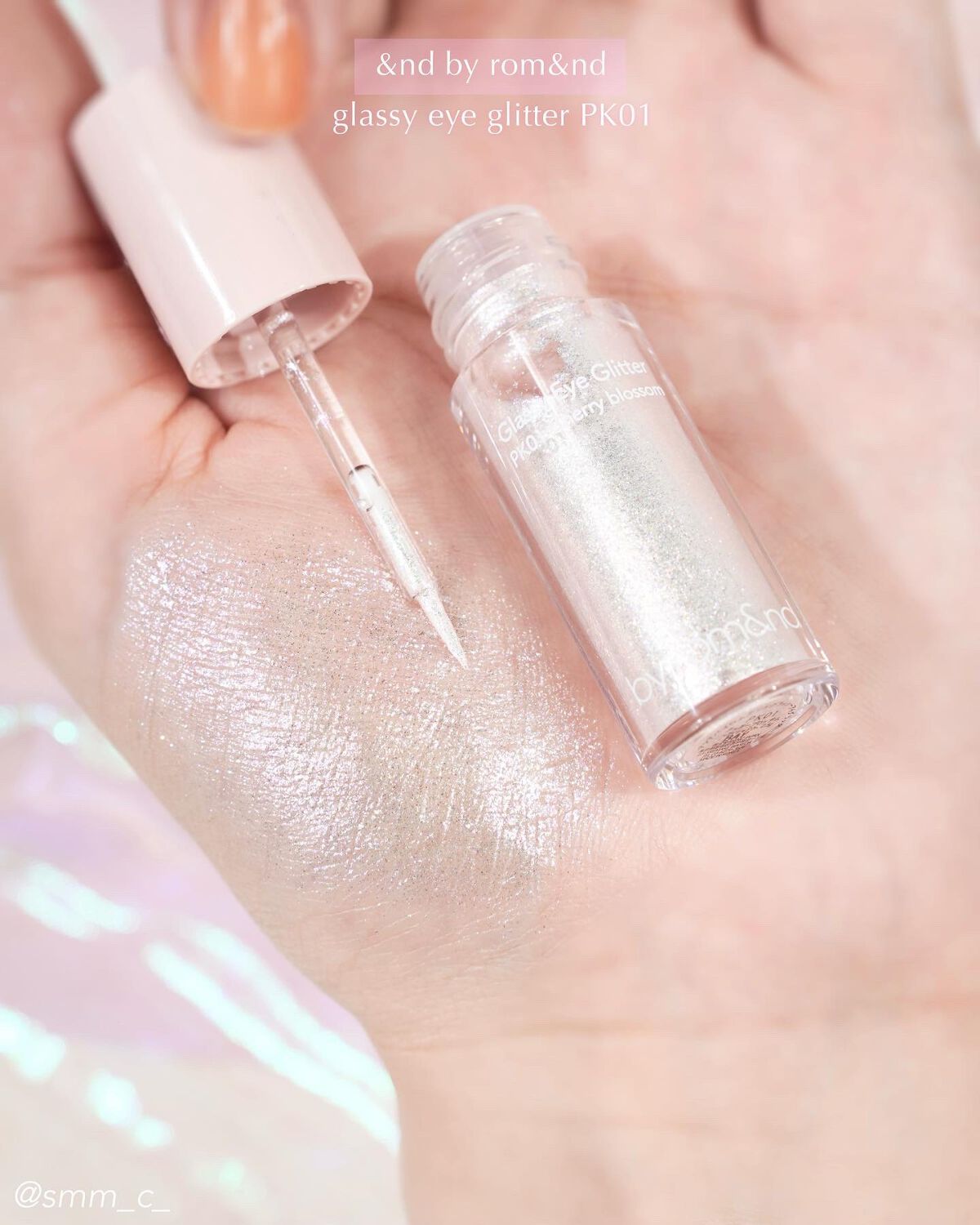 アンドバイロムアンド グラッシーアイグリッター/&nd by rom&nd/グリッターを使ったクチコミ(3枚目)