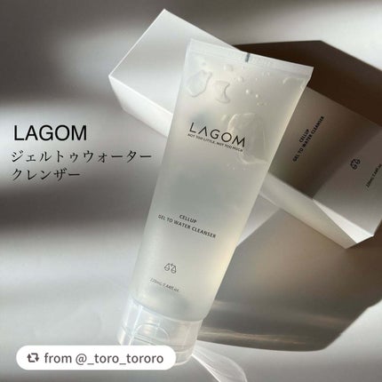 ラゴム ジェルトゥウォーター クレンザー(朝用洗顔)/LAGOM /その他洗顔料を使ったクチコミ(2枚目)