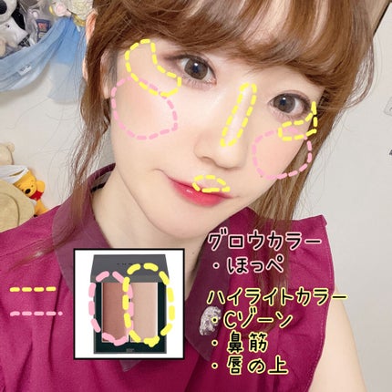 THREE シマリング グロー デュオ/THREE/クリームハイライトを使ったクチコミ(3枚目)