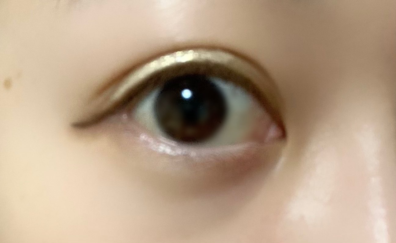 美容液カラーライナー 101 メタリックグレー/Borica/リキッドアイライナーを使ったクチコミ（3枚目）