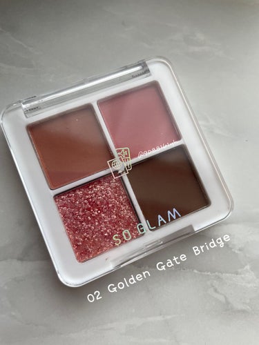 プチポケットアイシャドウパレット 02 Golden Gate Bridge(ゴールデンゲートブリッジ)/SO GLAM/アイシャドウパレットを使ったクチコミ（3枚目）