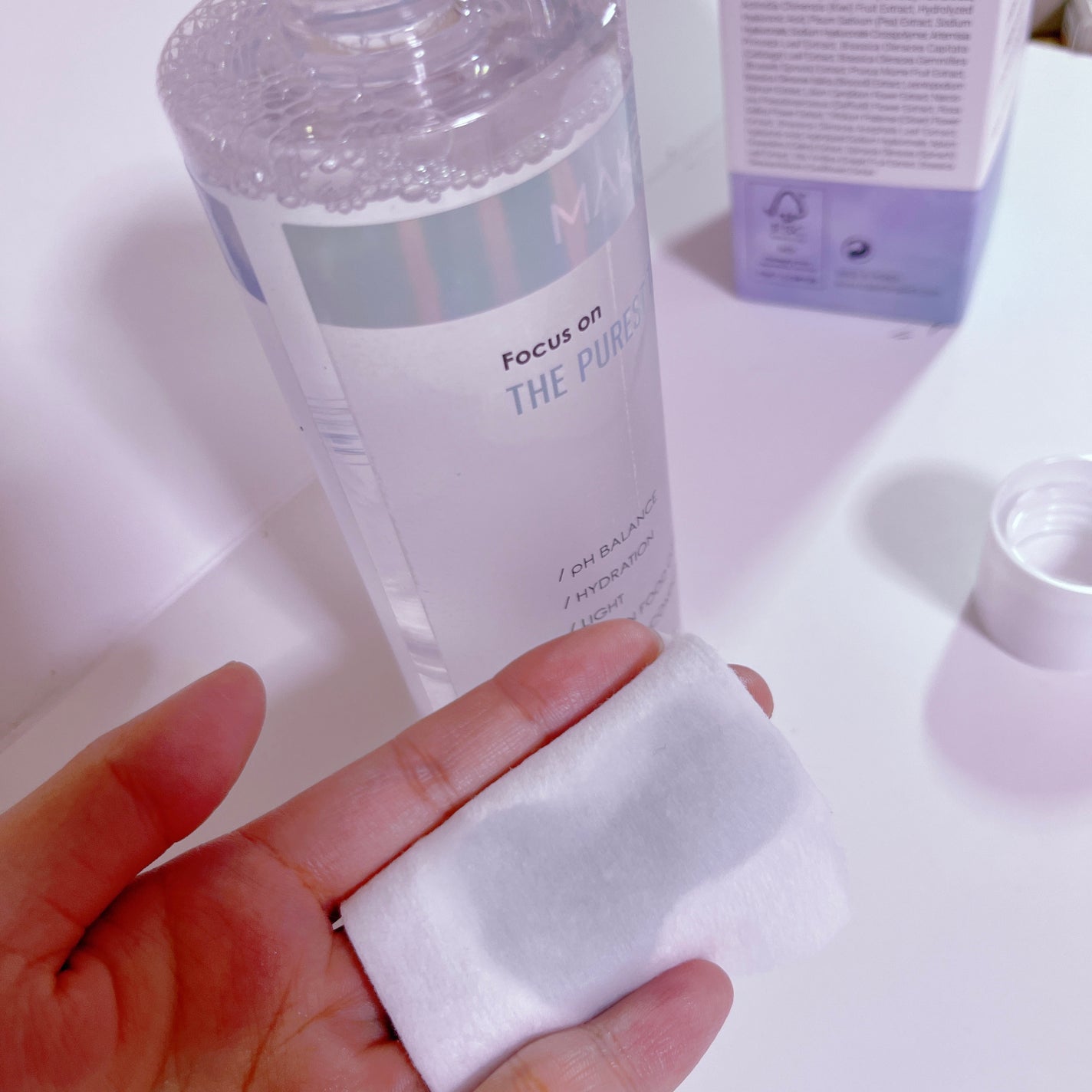 ザ・ピュアレストトナー/MAKE9/化粧水を使ったクチコミ(4枚目)