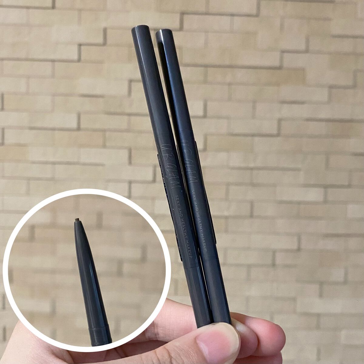 スキニーアイブロウペンシル/U R GLAM/アイブロウペンシルを使ったクチコミ（3枚目）