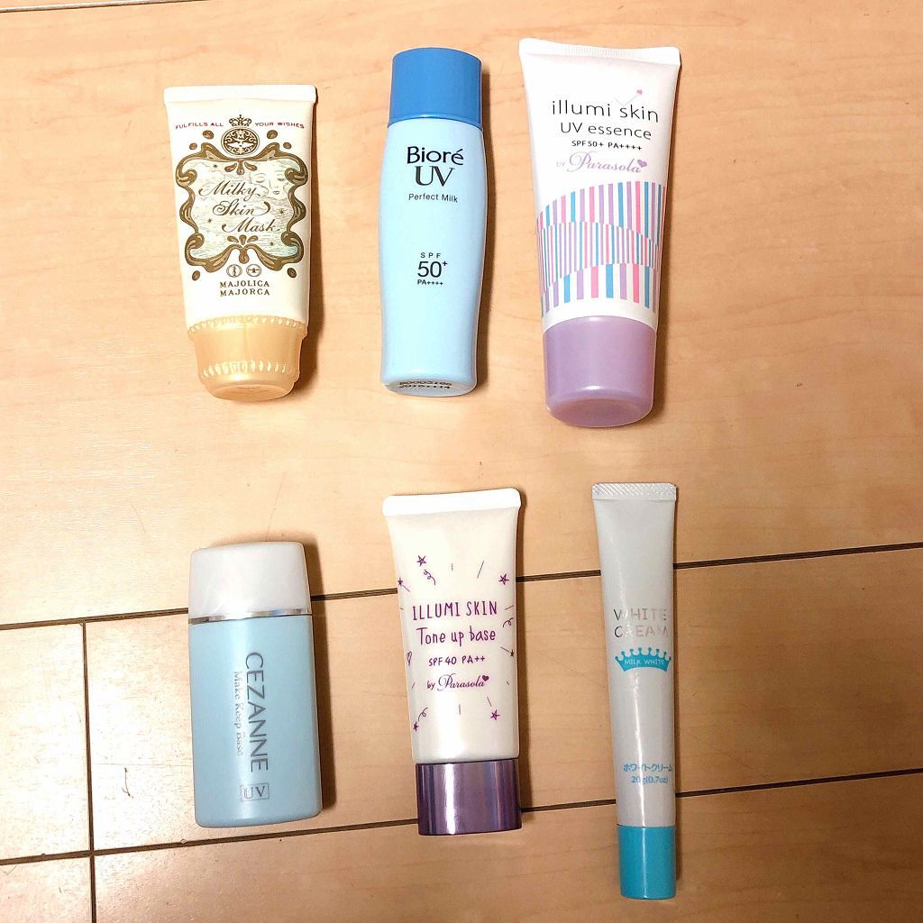 日本製ホワイトクリームＤ/DAISO/化粧下地を使ったクチコミ（2枚目）