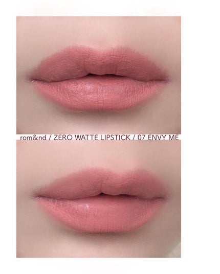 ゼロマットリップスティック/rom&nd/口紅を使ったクチコミ(4枚目)