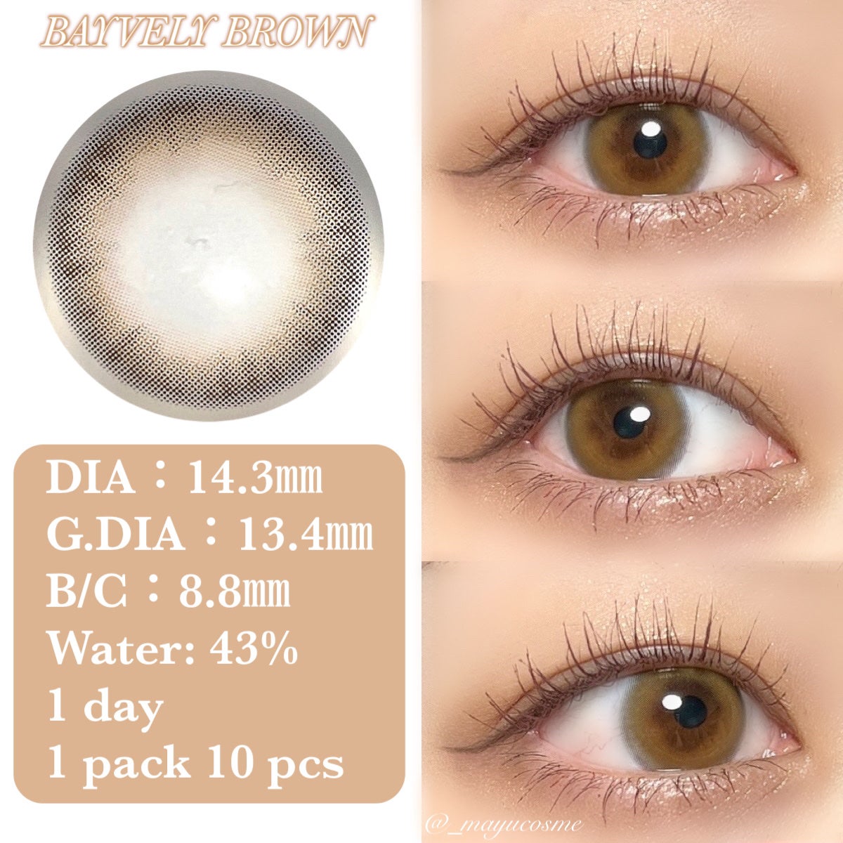 Lensme Original 1 Day Series/LENSME/ワンデー(1DAY)カラコンを使ったクチコミ(2枚目)