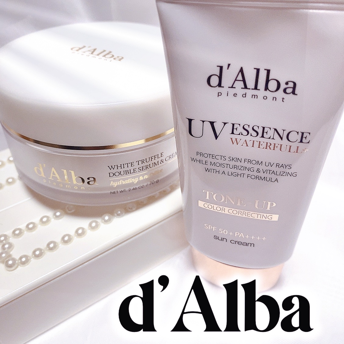 ウォータフルトーンアップサンクリーム/ダルバ/日焼け止めクリームを使ったクチコミ（2枚目）