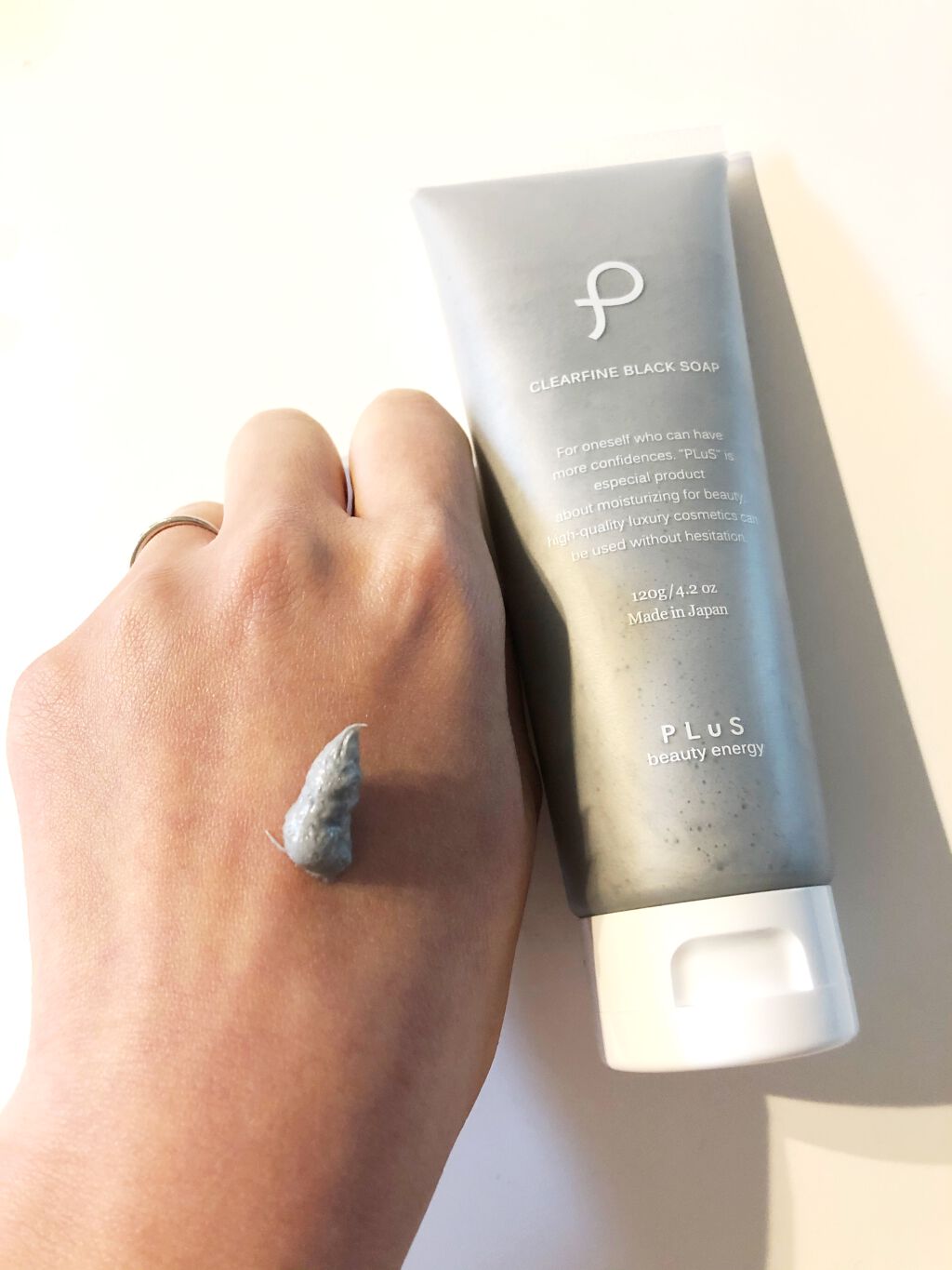 クリアファイン ブラック ソープ チューブタイプ/PLuS/洗顔フォームを使ったクチコミ（3枚目）